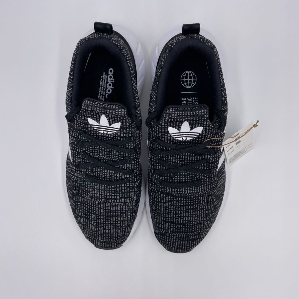 adidas Swift Run 22 Black / White Womens Shoes - Picture 5 of 8